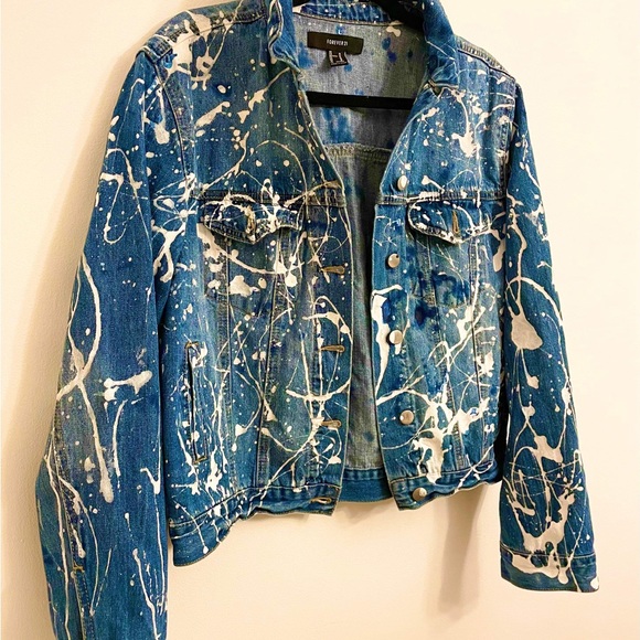 Studio Splatter Denim Jean Jacket - Picture 2 of 4